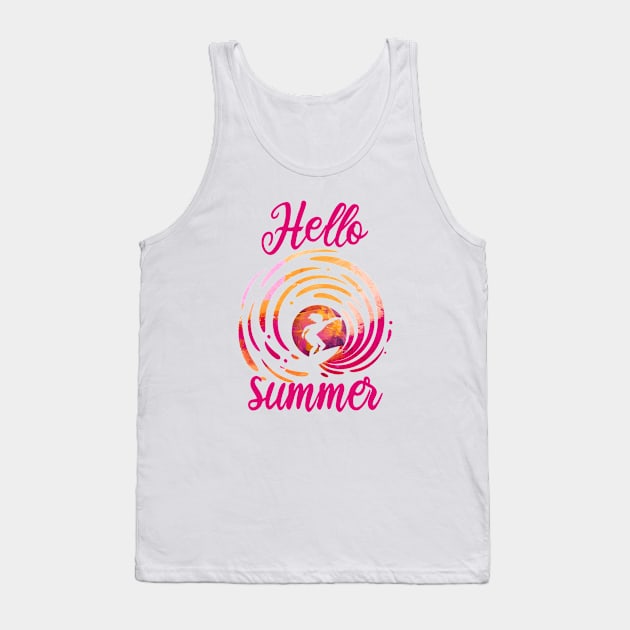 New Summer, It's Summertime, Hello Summer, Popsicle, Vacation, Beach Vacation, Summer Vacation, Vacation Tee, Vacay Mode Tank Top by ArkiLart Design